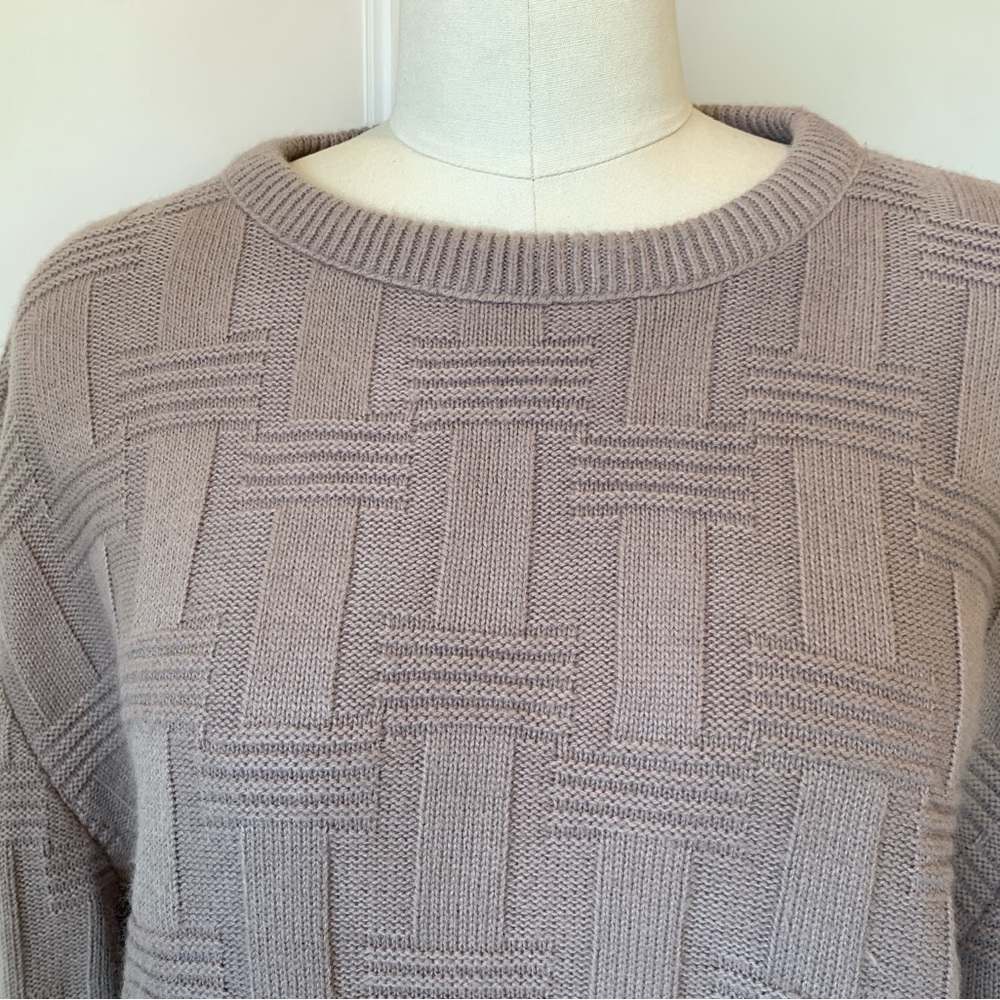 Dior Men’s  Basketweave Knit Sweater - Taupe
